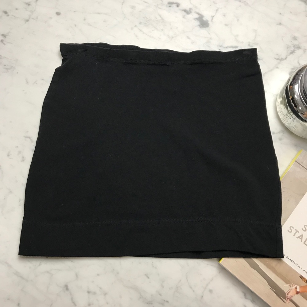 H&M Black Strapless Stretchy 90's Style Crop Top